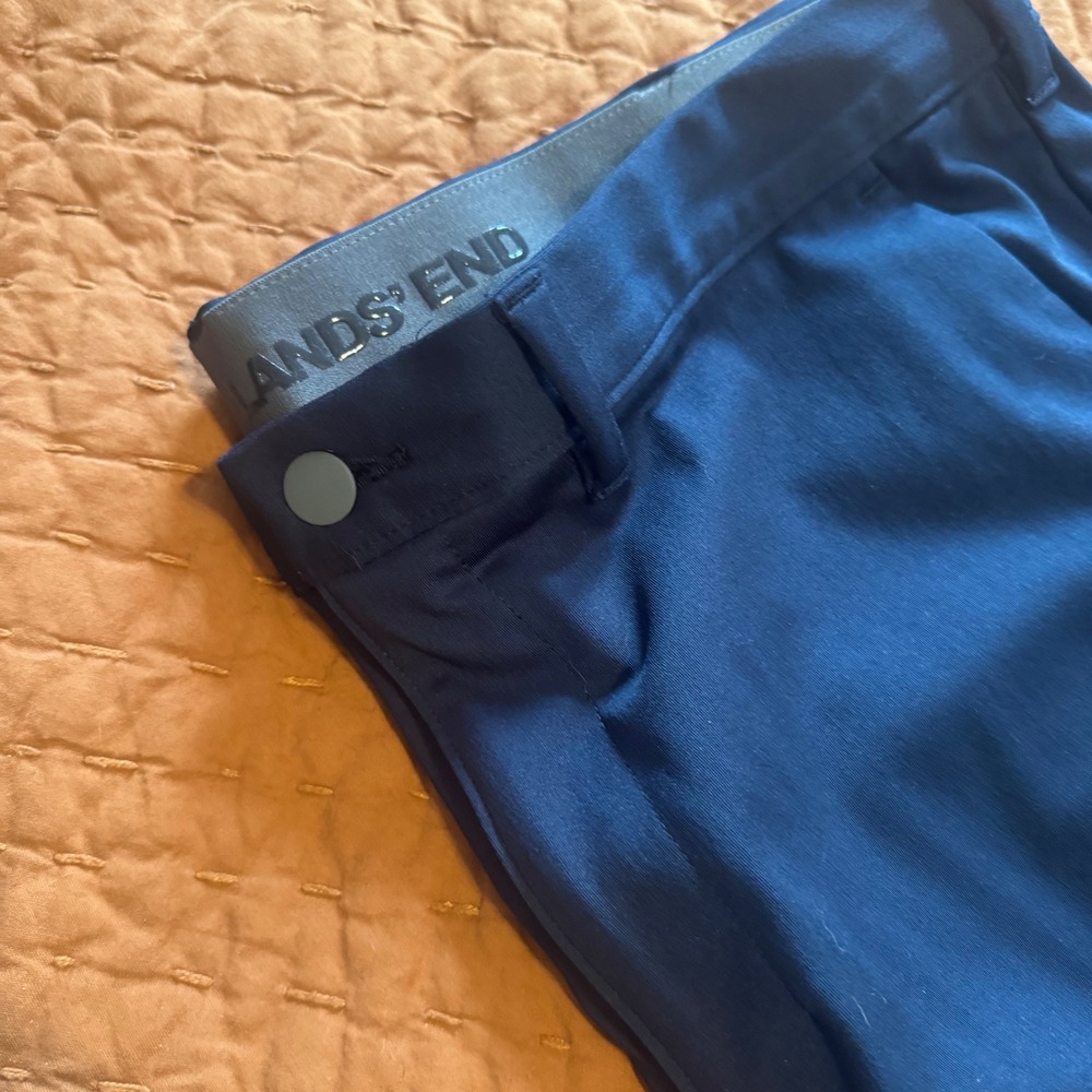 Lands End Mens Traditional Fit Performance Golf Pants Navy Blue 38x32 543961 - Picture 5 of 10